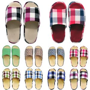 GAI Vrouwen Slippers Sandalen Slide Sandaal Slipper zomer Ademend groen paars roze rood rooster rood Dikke hakken Platte hak Vrouwen Gestreept Causaal