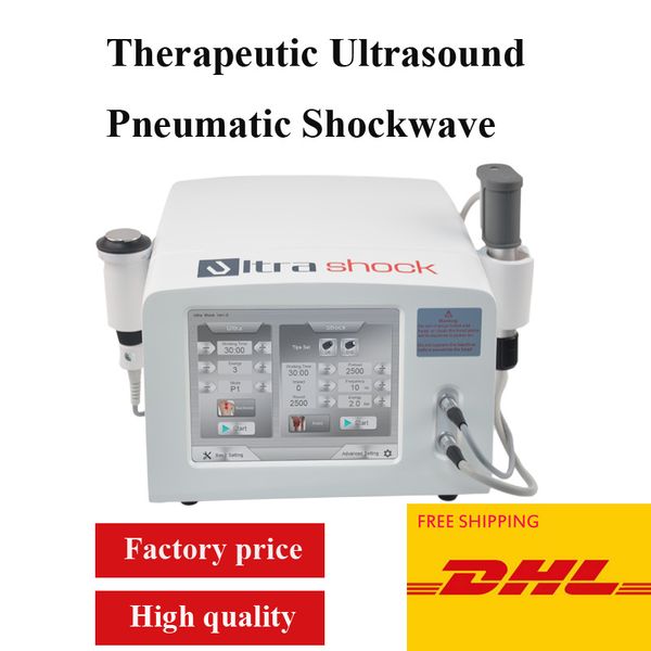 thérapie shockwave Gainswave machine de physiothérapie machine à ultrasons avec espagnol et anglais pour le corps Soulagement de la douleur