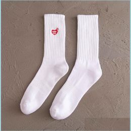 Guêtres Tube Chaussettes Sen Style Original Brodé Love Beard College Fashion Department Of The Men And Women Drop Delivery Shoes Acc Dhqis