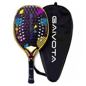 GAIVOTA raquette de Tennis de plage 3Kperceuse en carbone avec sac de protection du visage rugueux 240202