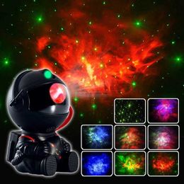 Galaxy Astronaut Star Kids Nachtlampje Projector Verlichting voor Slaapkamer Volwassen Speelkamer HKD230704