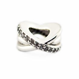 Galaxy Design Clear CZ Spacer Kralen voor Zilver 925 Originele Charms Armbanden Dames Crystal Shine Charm Beads voor Sieraden Maken Q0531