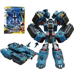 Galaxy Detectives Tobot Transformatie Auto naar Robot Toy Korea Cartoon Brothers Anime Tobot Vervormingstank Auto speelgoed Geschenk 240512