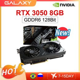 GALAXY nouvelle carte graphique GDDR6 RTX 3050 8GB jeu NVIDIA 8Pin 128 bits 8nm RGB rtx3050 carte vidéo placa de vdeo accessoires