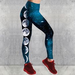 Galaxy Gedrukt Fitness Leggings Hoge Taille Oefening Wear Lift Butts Sportkleding Skinny Atletische Broek Dames Plus Size Gym kleding