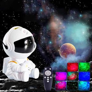 Proyector de Galaxy Star Led Night Light Sky Sky Astronaut Projectores Lámpara para decoración Decoración Home Decorative Children Regalos HKD230812