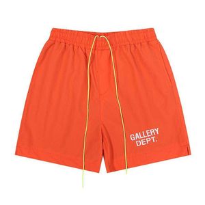Gall 24SS Designer Designer Heren en Dames shorts AMERIKAANSE BRIEF Handgeschilderde Gedrukte losse mode Hoge kwaliteit 100% katoen shorts520