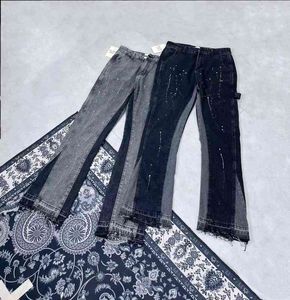 Gallar 2022ss Deptc Speckled Denim Coutures Ouyang Nana Jeans