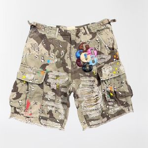 Gallary Dept Designer Shorts Heren Shorts Gallerydept Jeans Dames Dept Shorts Unisex Camouflage Cargo Broek Lente Zomer Casual High Street Hip Hop Shorts 4211