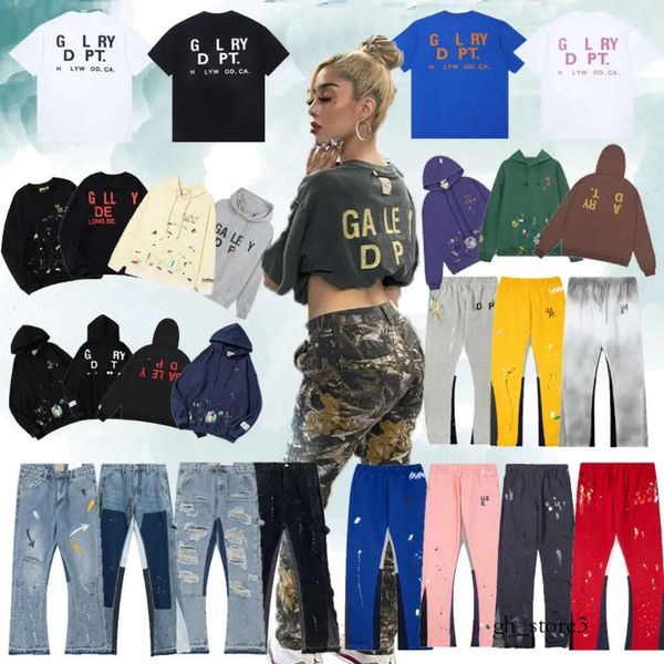 Gallary Dept Pants Galeries T-shirt Chemises de créateurs Sweat à capuche Pantalons de survêtement Pantalons pour femmes pour hommes Spotted Les couples pour hommes portent des pantalons polyvalents Galley Dept 847 720