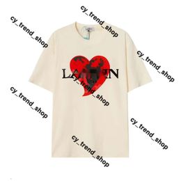 Gallary Dept Shirt Luxury Lavins Shirt for Men Tshirt Designer Shirt Women Tees Fashion Sumvis Lanvis Casual Loose Lovine Lavines Shirt Letter