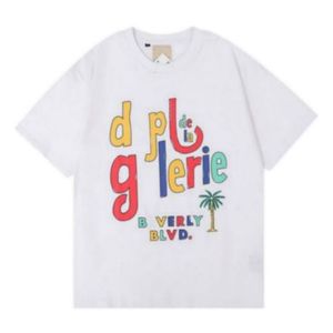 Gallary Dept Shirt New High Street Fashion Brand Rétro Coloré Imprimer Couple Lâche Manches Courtes Gallerydept T-shirt pour Hommes Femmes Manches Courtes T-shirts Fsyd