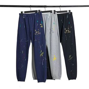 Galle Splash-ink graffiti pantalon mince haute rue mode coton pantalons décontractés hommes et femmes cheville sport pantsS-XL