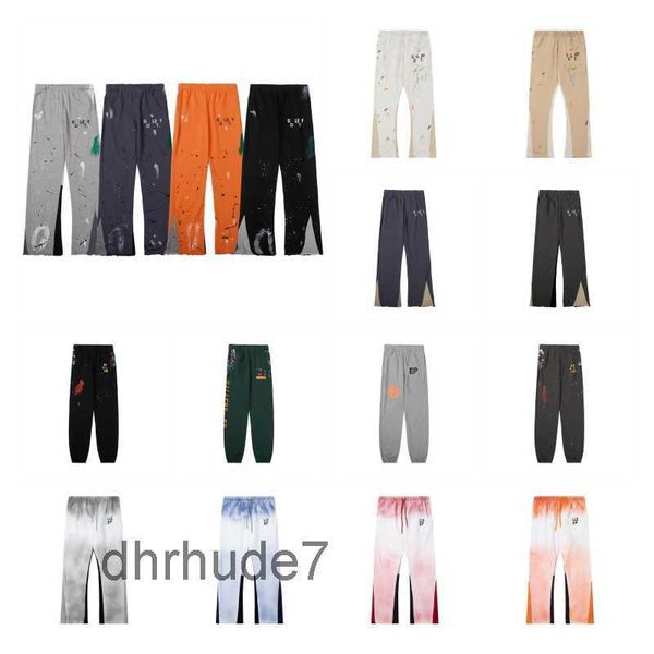 Galerías Pantalones de diseñador de mezclilla Letra moteada Imprimir para hombre para mujer Pareja Pantalón suelto y versátil Casual Recto 23 Color Tamaño de EE. UU. S-XL 268X