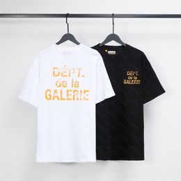 DEPT Harajuku 23SS Lente Vintage Gewassen Gebroken Letters Gedrukt Logo T-shirt Losse Oversized Hip Hop Unisex Korte Mouw Tees 01