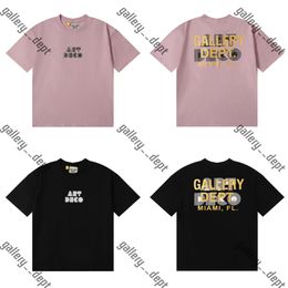 Галереи DEPT Harajuku 24SS Винтажная футболка с принтом букв в стиле АРТ-ДЕКО Свободные свободные футболки унисекс с короткими рукавами в стиле хип-хоп TIH