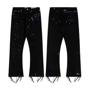 Galeries Dept Mens Jean Bikers Ripped Bikers Homme Designer Luxury Jeans Slim Fit Motorcycle Biker Denim for Men s Black Pour Homs HD