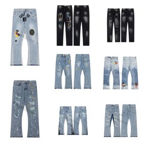 Galleries Dept Mens jean Distressed Ripped Bikers Man Luxury Designer Jeans Slim Fit Motorcycle Biker Denim For Men S Bleu pour hommes