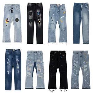 Heren Jean Distressed Ripped Bikers Man Luxe Designer Jeans Slim Fit Motorcycle Biker Denim voor Heren Zwart Pour Hommes1