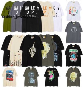 Galerías Tee Depts T Shirts Diseñador para hombre Mujeres Verano Moda Carta Impresión Algodón Tops sueltos Casual Luxurys Street Manga corta Ropa Tamaño SXL NW4S 18 XCSV DK5Y