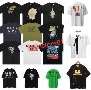 Galerías Tee Departamentos Camisetas Diseñador Hombres Mujeres Verano Moda Carta Impresión Algodón Tops sueltos Casual Lujos Calle Manga corta Ropa Tamaño S-XL Qwe1