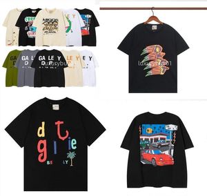 Galleries Tee Depts T-shirts Ontwerper Heren Dames Zomer Mode letterprint Katoen Losse tops Casual Luxurys Street Kleding met korte mouwen Maat S-XL