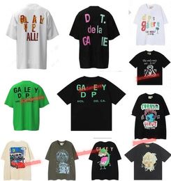 Galeries Tee Depts T-shirts Hommes Designer Mode manches courtes Cotons Tees lettres imprimer High Street Luxurys Femmes loisirs Unisexe Tops Taille S-XL nh5