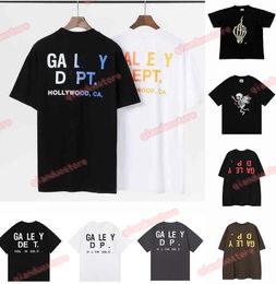 Galeries Tee Depts t-shirts pour hommes Designer Fashion Short Sleeves Cottons TEES LETTRES IMPRESS