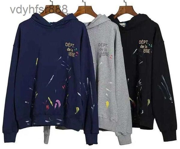 Galerías Tops Depts Hoodies Diseñador Diseñador Moda Moda Hoiled Flow Long manga larga Sprend