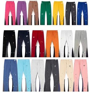 Galleriess pantalones profundos joggers para hombre hombres pantalones de chándal de diseñador algodón de longitud completa holgado ajuste traight cordón de longitud completa letra impresa negro gris pantalón casual