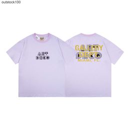 T-shirts de créateurs haut de gamme Gallry Deept pour la lettre classique à manches courtes T-shirt décontracté lâche pour hommes avec des étiquettes originales de 1: 1