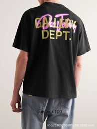 T-shirts de créateurs haut de gamme Gallry Deept pour T-shirt à manches courtes imprimées à la tendance avec des étiquettes originales 1: 1