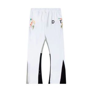 Gallery Department Pantalons de survêtement Dept Moucheté Lettre Imprimer Hommes Couple Lâche Polyvalent Décontracté Droit Gallary Dept Pantalon Graffiti Rouge Gris Gallary Dept 5274