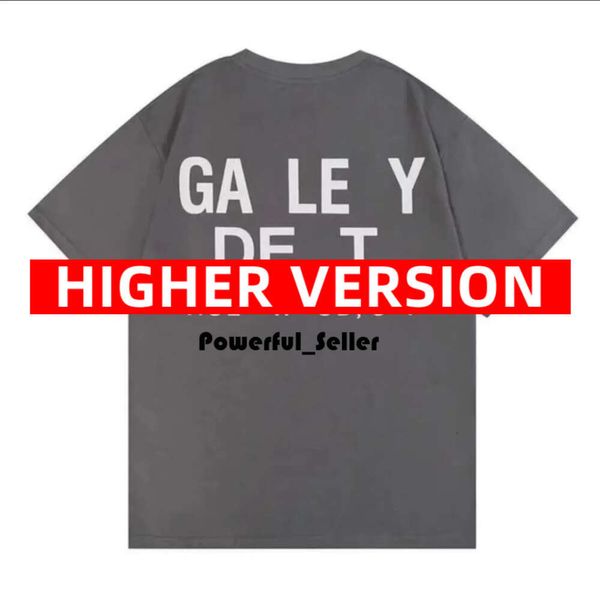 Gallery Depts Shirt Designer Casual Man Womens Gallery Depts Tees Lettres d'éclaboussure d'encre peintes à la main Loose Gallery Depts Sweat à capuche à manches courtes Col rond Vêtements 7017