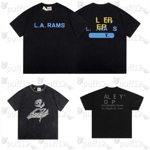 Galerie T-shirt Hommes Femmes Designer Coton Top Casual Luxe Vêtements Rue Hip Hop Alphabet Imprimer Summer2qrk449Q