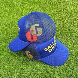 GALERDEPT Ball Caps Designer Gallerys Dept Hat Ball Ball Capsamerican Dept Lettre GP Graffiti Mesh Truck Driver High Profile Baseball Cap Blue Fashion 9812