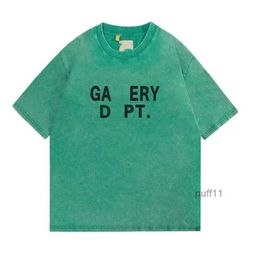 Gallerydept merkontwerper Mens T Shirts zomer Casual Dept T -shirts katoenen tops Gallary Shirt Streetwear Harajuku Tees luxe panelen gradiënt haikyuu 264 1256