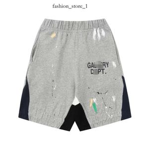 GalleryDept Pant New 2024 Mens Shorts Designer Fashion Gellery Dept Sweat Pant Speckled Men's Women's Women's Casual Casual 50 Taille de style S-2xl Gellerie Short 722