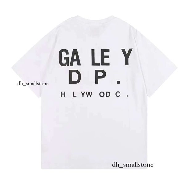 Galerie de chemises Men Gallary Dept Shirt Designer Men Gallerydept Shirt Fashion White T-shirts Quality Men Femmes Femmes courtes Lettre de manche Classi Pure Coton Com