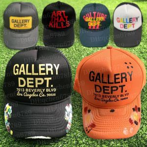 Gallerys Dept Trucker Hat Classic Graffiti Baseball Cap ATK Stack Logo GD Workshop Hat Summer Hoge kwaliteit unisex verstelbare hoed