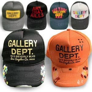 Gallerys Trucker Hat Graffiti Dept Classic Foam Baseball Cap ATK Stack GD Workshop Cap Summer Hoge kwaliteit unisex verstelbare hoed