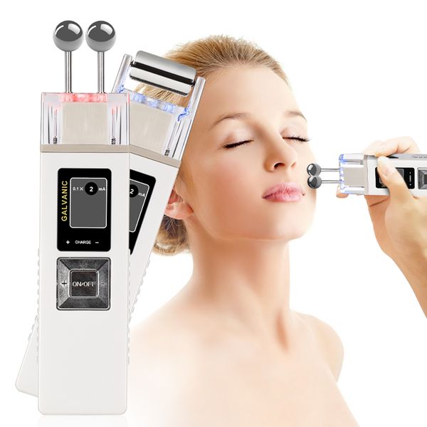 Masajeador para el cuidado de la cara con microcorriente galvánica, iontoforesis, masaje Facial antienvejecimiento, reafirmante de la piel, máquina de belleza SPA Whiting