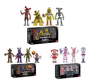 Jeu 4pcs cinq nuits à Freddys Action Figure Set FNAF Foxy Bonnie Freddy Fazbear Sister Model Model Dolls FNAF Collect Toy5954158