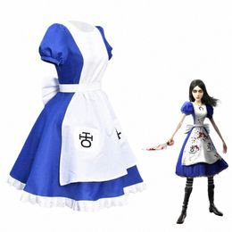 Jeu Alice Madn Returns Cosplay Costume Halen Maid Dres Apr Dr et chaussettes femmes Anime Girl Carnival Party Dr Up 13ov #