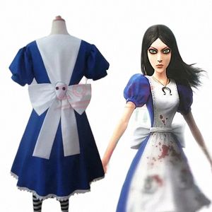 Jeu Alice Madn Returns Cosplay Costume Halen Maid Dres Apr Dr Pour Femmes Anime Filles Carnaval Dr Up Party X3wb #