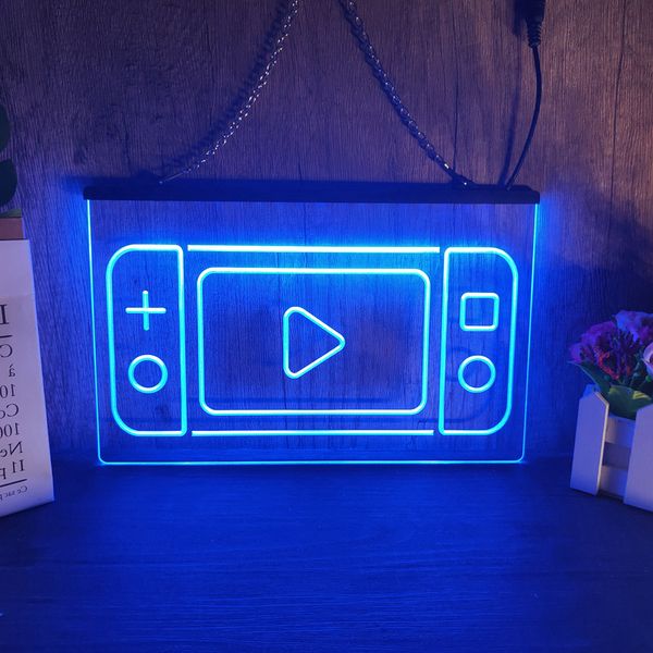 Game Art Wall Decor LED Neon Sign Inicio Año Nuevo Boda Dormitorio 3D Night Light