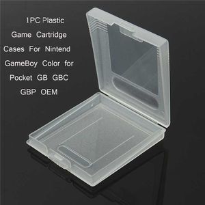 Cartouche de jeu Boîtier en plastique Cartes de jeu Boîte de rangement pour GameBoy Color Pocket GB GBC GBP Support de protection pour panier Shell DHL FEDEX EMS FREE SHIP