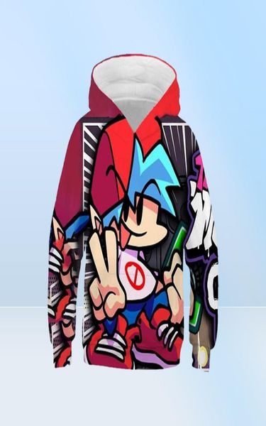 Vêtements de jeu vendredi soir Funki Boys Hoodie 3D Childrens Sweat Automne Vêtements pour enfants pour adolescents Vêtements d'anime 22011326232186365