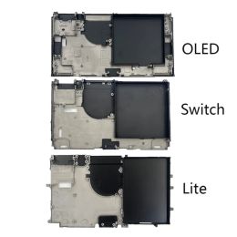 Console de jeu Frame avant Couverture métallique moyenne pour Oled / Lite / Switch Pièce interne Porte-batterie Dislipation HEALL