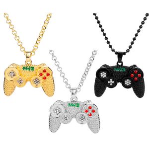 Game Console Hangers Iced Out Chain Bling CZ Goud Zilver Kleur Mens Hip Hop Rock Ketting Sieraden Kids Jongen 201013